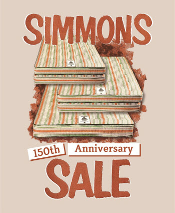 시몬스 침대, 브랜드 창립 150주년 기념 세일