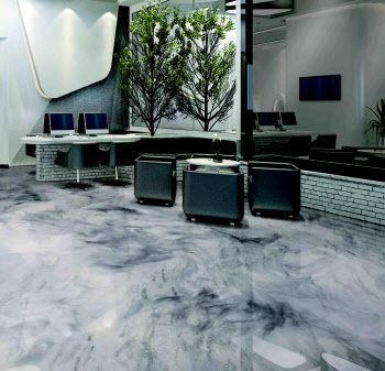 KCC, 호텔 등 바닥용 인테리어 페인트 ‘유니폭시 마블’ 출시