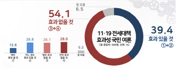 전세대책 국민 절반 "효과 없다"…'영끌' 30대도 64%가 부정적