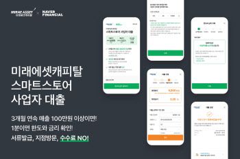 네이버파이낸셜, 온라인 사업자에 최대 5000만원 신용대출 내준다