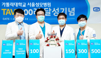 서울성모병원 심뇌혈관병원 타비 시술 500례 돌파