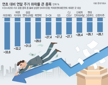 연초 주가 회복 못한 종목이 41%…"내년엔 뜬다"