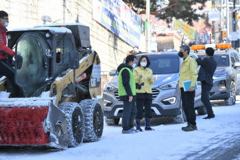 성남시, 전 공무원 제설 작업 총력