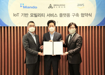 만도, AWS·메가존과 모빌리티 서비스 플랫폼 구축