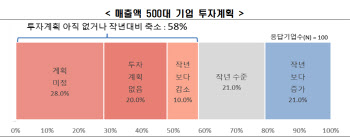 올해 기업 투자 '빨간불'…"58%, 투자계획 없거나 축소"