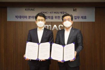 KMAC·KT, 'B2B 빅테이터 통합 오퍼링' 추진 위한 MOU 체결