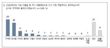 진보 진영 이재명33%, 이낙연11%, 정세균 4% 순