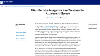 美FDA, 알츠하이머 치료제 승인…코넥스 듀켐바이오 `관심`