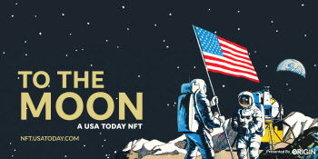`달에 배달된 역사상 첫 신문` USA투데이 호외판, NFT로 출시