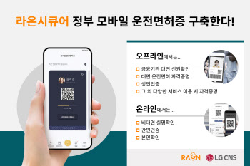 라온시큐어, LG CNS와 모바일 운전면허증 서비스