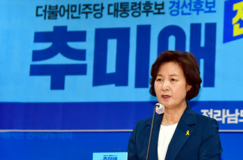  추미애, 첫 정책공약 '지대개혁'…"보유세 강화"