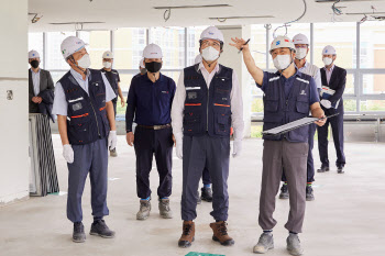 문성유 캠코 사장, 폭염·방역 대응 건설현장 특별점검