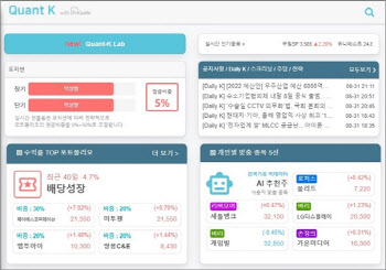 AI·빅데이터 활용 ‘퀀트케이’, 정식 오픈…“개인 접근성↑”