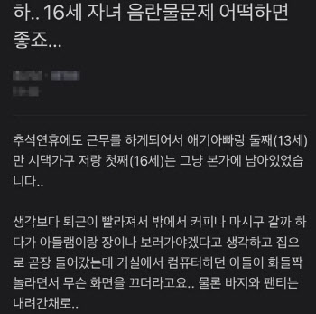 "아들이지만 소름돋고 싫어"…음란물 본 子 뺨 때린 엄마