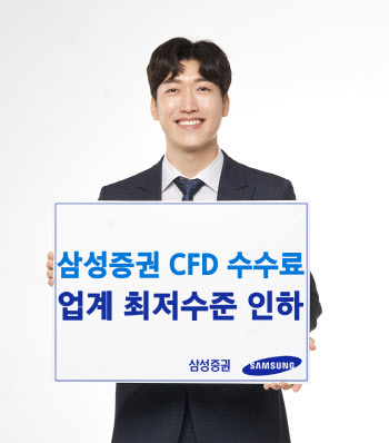 삼성증권, 국내주식 CFD 수수료 업계 최저수준 인하