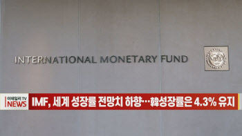  IMF, 세계 성장률 전망치 하향…韓성장률은 4.3% 유지