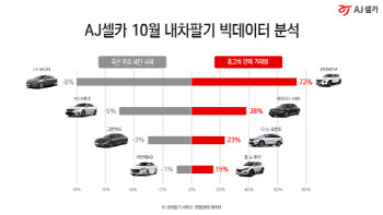 그랜저IG·K5 등 10월 세단 중고차 시세 소폭 하락