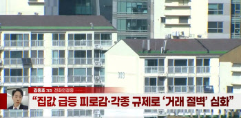 (영상)주택시장 거래절벽 심화..서울 아파트, 2년 반만에 최저치