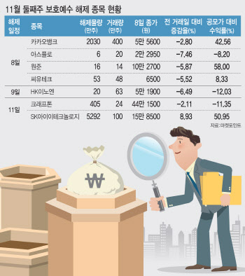 보호예수 폭탄이 몰려온다…카카오뱅크도 '휘청'