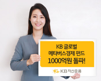 'KB글로벌메타버스경제펀드' 순자산 1000억원 돌파