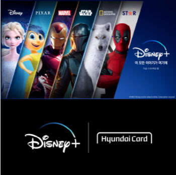 현대카드, Disney+와 맞손…M포인트 9900원에 두 달 본다