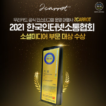 투캐럿, 2021 한국인터넷소통협회 소셜미디어 부문 대상