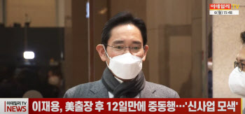 (영상)이재용, 美출장 후 12일만에 중동행…'신사업 모색'