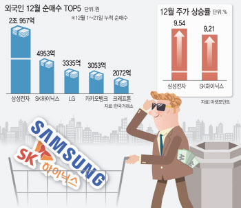 삼전·하닉 담은 外人…방어력 돋보이는 반도체 대장株