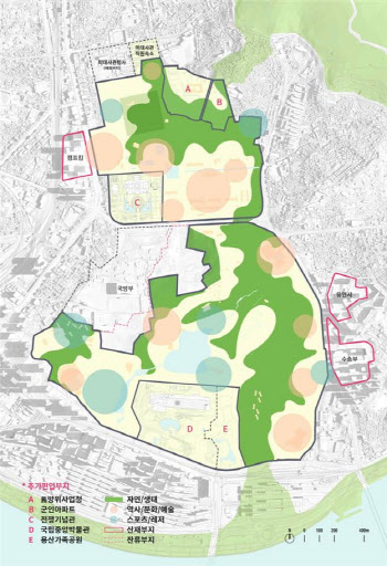 용산공원 20% 넓어진다..57만㎡ 편입