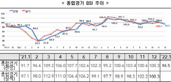 “내년 1월 경기전망 부정적”..BSI, 5개월만에 100 하회