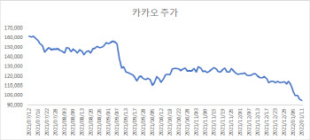 액면분할 이후 최저가 찍은 카카오…개미는 '줍줍'