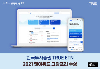 한국투자증권 ETN 웹사이트, 앤어워드 대상 수상