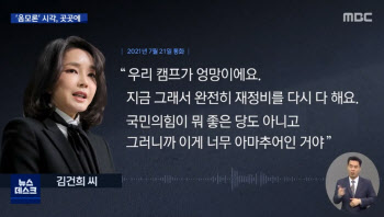 김건희 "우리 캠프 엉망, 아마추어"…국민의힘 "전혀 문제 아냐"