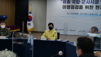 전현희 권익위원장, 미사용 군사시설 철거 현황 점검