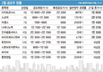 '공모주=필승' 공식도 끝…2월 IPO 양극화 심화