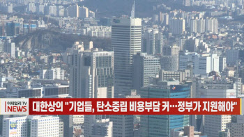 (영상)대한상의 "기업들, 탄소중립 비용부담 커…정부가 지원해야"