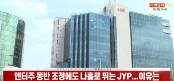 (영상)엔터주 동반 조정에도 나홀로 뛰는 JYP...이유는