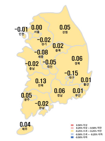 강북 아파트값도 보합세로...석 달만에 하락 멈춰