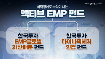 한투운용 "하락장에도 액티브 EMP 펀드 수익률 선방"