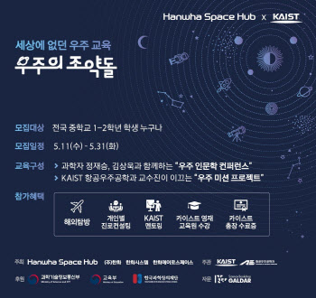 '한국판 NASA 우주학교' 연다…한화·카이스트 프로젝트