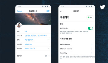 트위터, ‘후원하기’에 카카오페이 송금 적용
