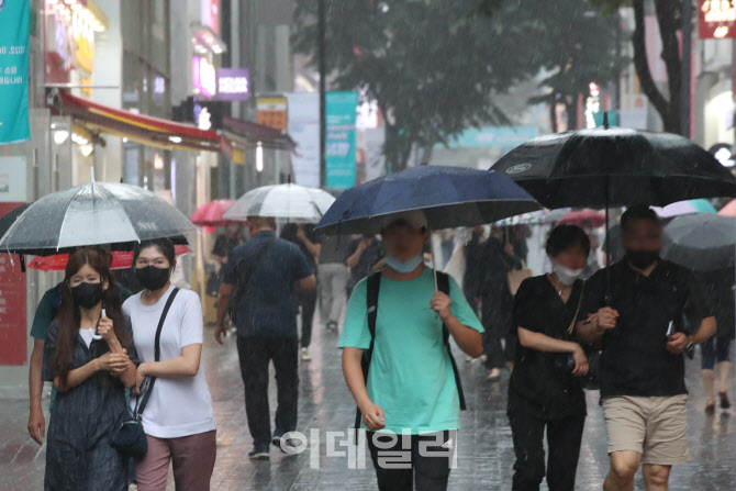 [포토]장마 시작, 쏟아지는 비