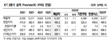 KT, 2Q 일회성 비용 반영에 컨센서스 하회-NH