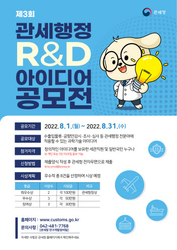 ‘다크웹 마약 거래를 잡을 신기술은’…관세청, R&D 아이디어 공모전