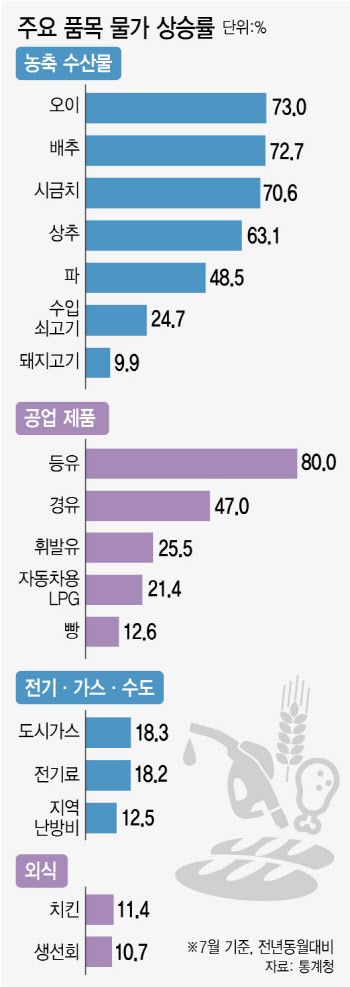 경제학자 절반 "스태그플레이션 진입"…9월 '이른 추석' 물가 정점 찍나