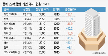 스팩합병주 우회상장했지만…과반이 주가 '부진'