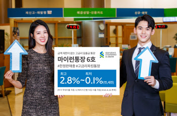 SC제일은행, 자유입출금예금 ‘마이런통장 6호’ 판매…최고 연 2.8%