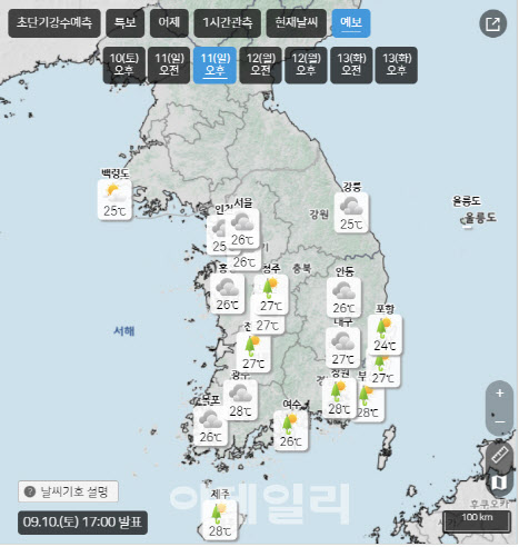 오늘 전국 날씨 흐려요…남부지방 비 소식