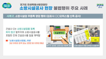 경기도내 대형 공사장 불법행위 무더기 적발