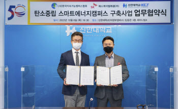 SKT-한국지속가능캠퍼스협회-신한대, 탄소중립 스마트에너지 캠퍼스 구축 MOU 체결